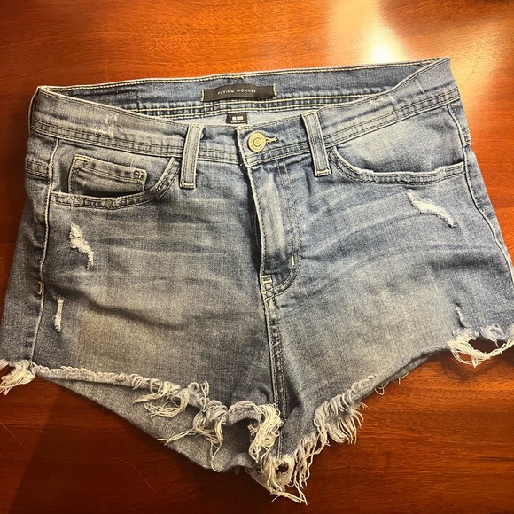 Flying Monkey Light Blue Denim Shorts - Picture 1 of 4